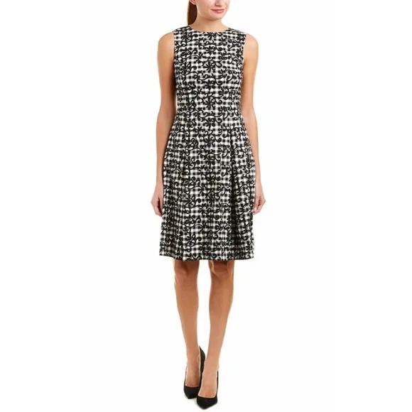 cinched waist a line dress Elegant French Office Dress for Women